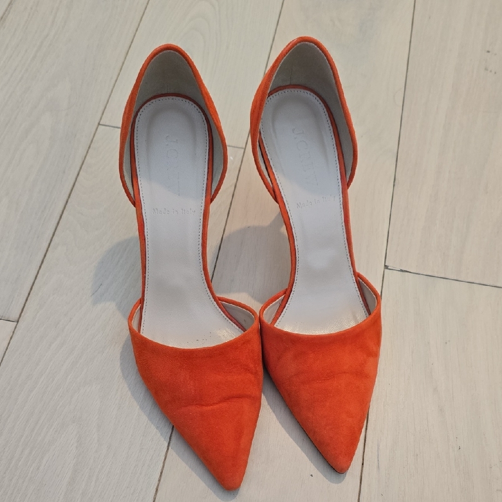 J. Crew Vibrant Orange Heels